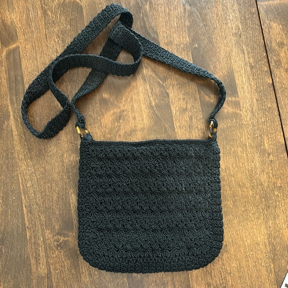 Black Crochet Crossbody bag - Picture 1 of 9